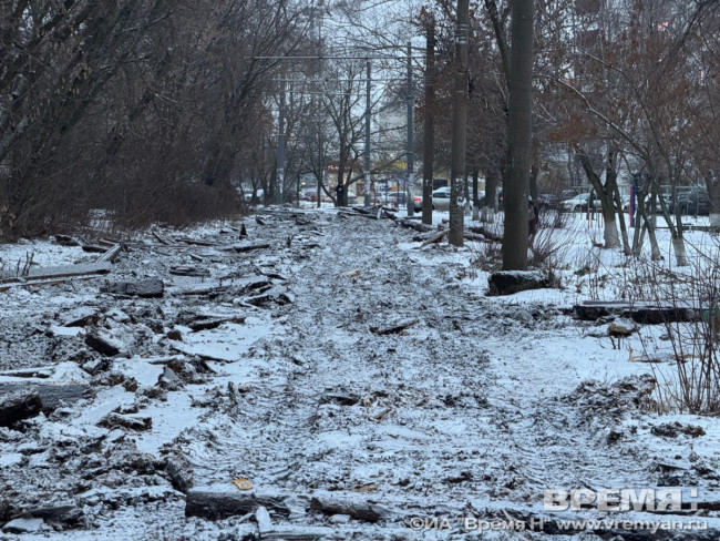 Демонтаж трамвайных рельсов продолжается в Нижнем Новгороде