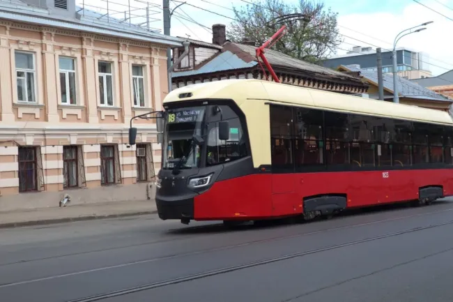 Обновление трамвайных путей в Нижнем Новгороде продолжается