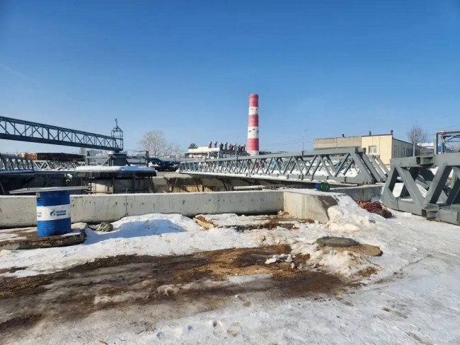 Завершен демонтаж конструкций первичного отстойника на Нижегородской станции аэрации