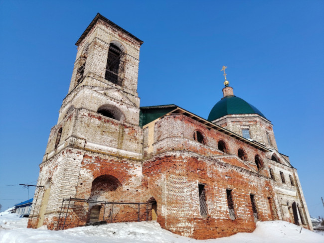 Работы по консервации Тихвинского храма в Кекино завершены