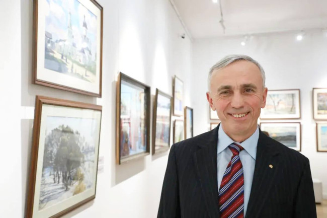 Люлин поздравил художника Владимира Величко с 70-летием в Нижнем Новгороде