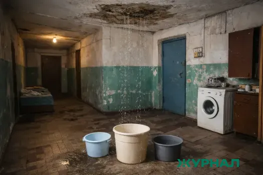 Обрушение крыши дома в Володарском округе привело к затоплению квартир