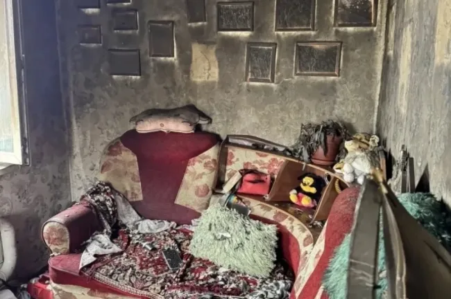 В результате пожара в селе Грудцино пострадали два человека